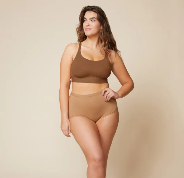 Bliss Racerback Bralette - Brown - Image 4