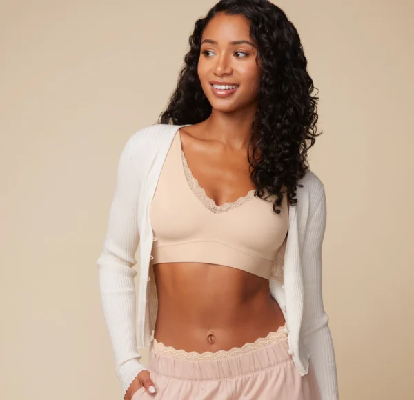 Bliss Lace Bralette - Beige - Image 6