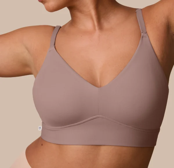 Bliss Triangle Bralette - Mauve - Image 4