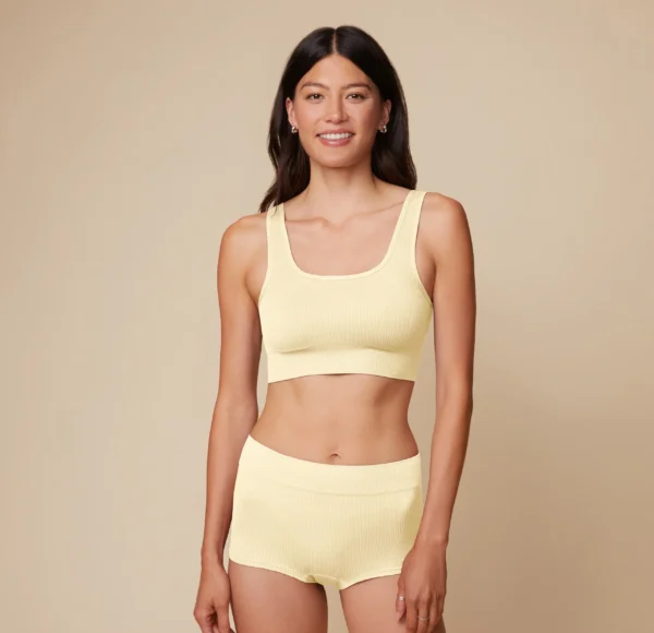 Lounge Rib Scoop Bralette - Sunnyside