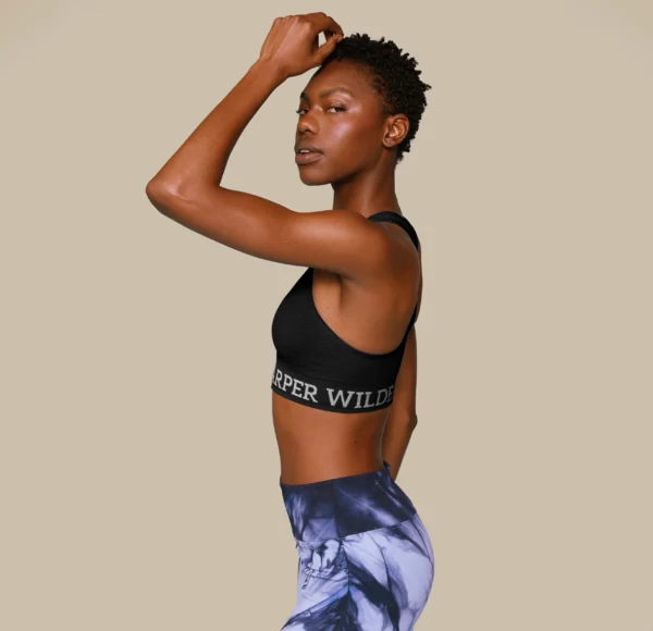 Move Racerback Sports Bra - Black - Image 3