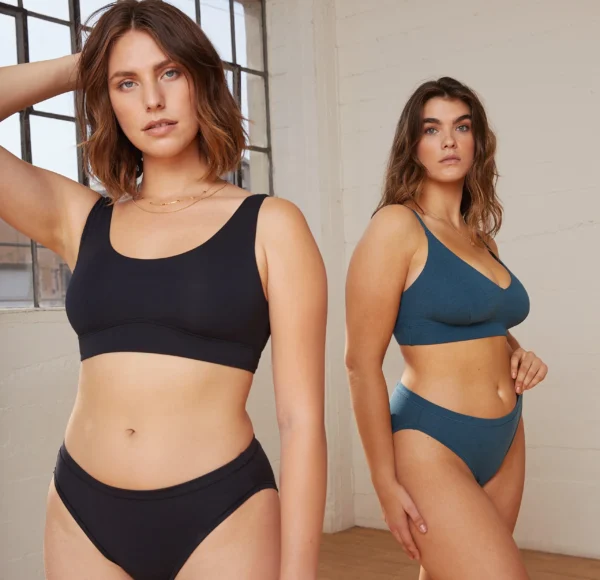 Cloud Cotton Scoop Bralette - Black - Image 6
