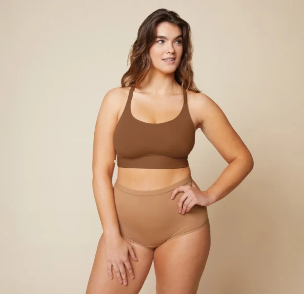 Bliss Racerback Bralette - Brown