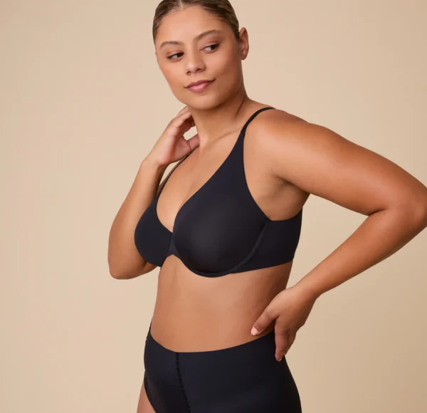 Base Unlined Bra - Black - Image 5