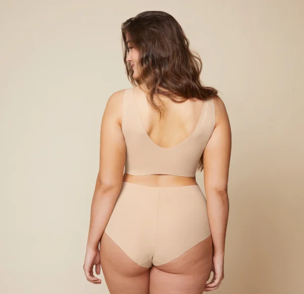 Bliss Sleek Lined Bralette - Beige - Image 2