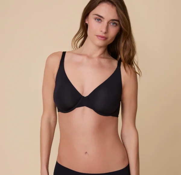 Base Unlined Bra - Black - Image 3