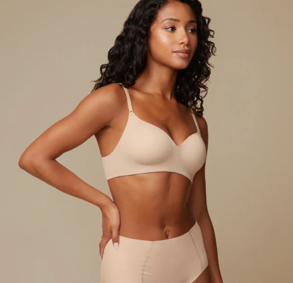 Base Wirefree T-Shirt Bra - Beige - Image 4