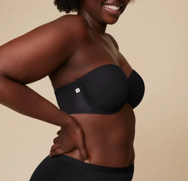 Base Strapless Bra - Black - Image 7