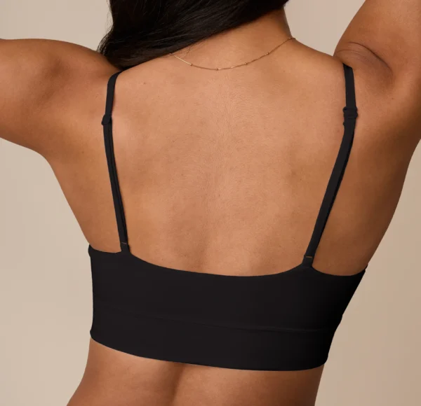 Cloud Cotton Triangle Bralette - Black - Image 8