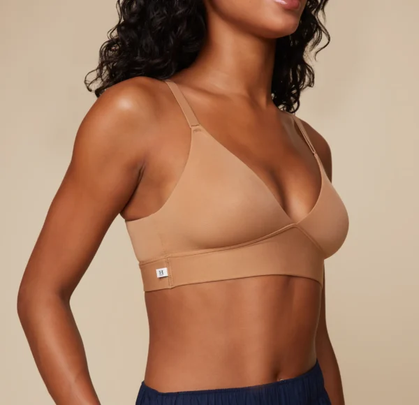 Bliss Triangle Bralette - Tan - Image 7