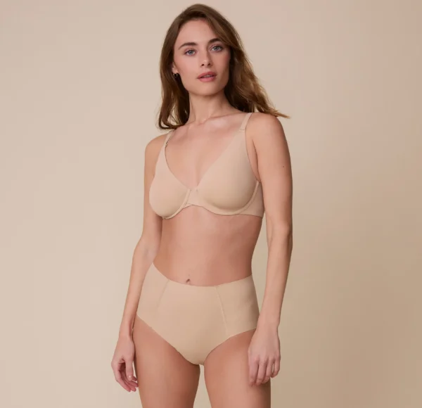 Base Unlined Bra - Beige - Image 6