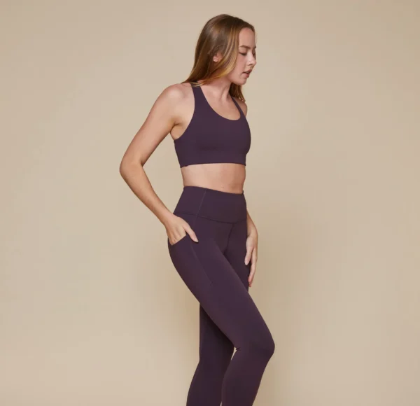 Flex Convertible Sports Bra - Mulberry - Image 3