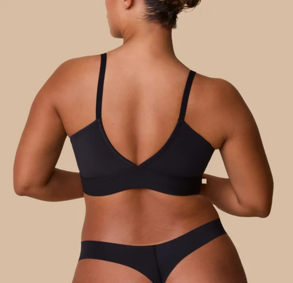 Bliss Triangle Bralette - Black - Image 2