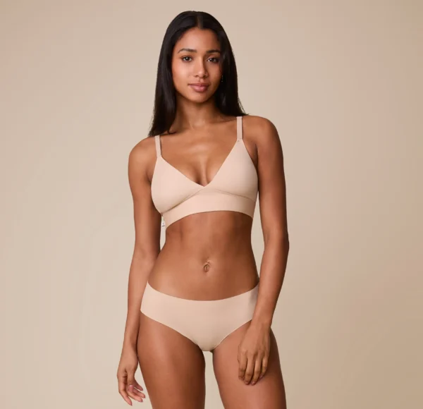 Bliss Triangle Bralette - Beige - Image 6