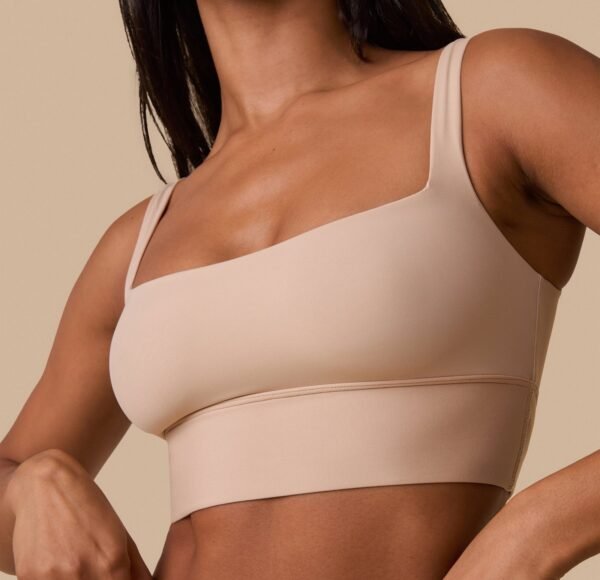 Bliss Square Neck Bralette - Beige - Image 4