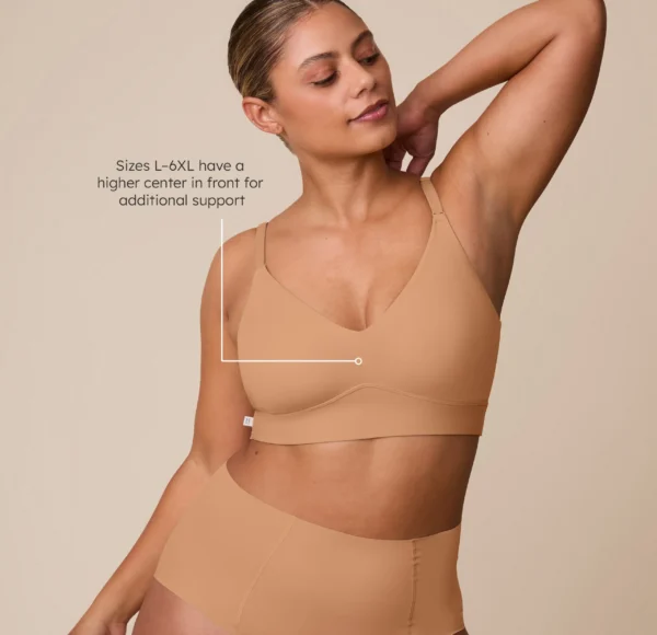 Bliss Triangle Bralette - Tan - Image 3
