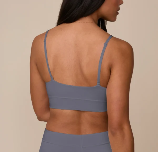Cloud Cotton Triangle Bralette - Slate - Image 2
