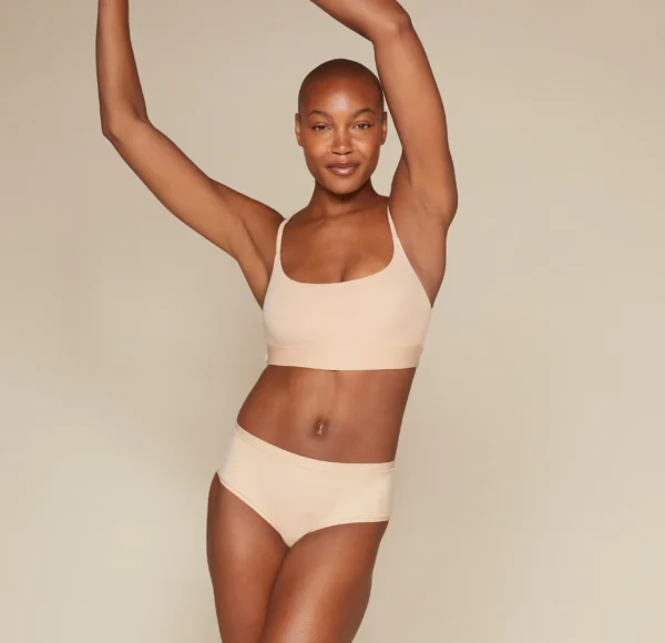 Bliss Scoop Bralette - Beige - Image 3