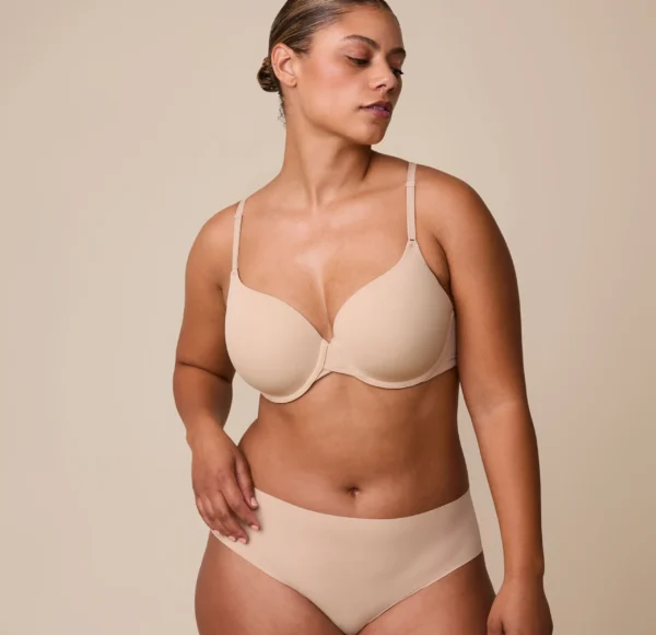 Base T-Shirt Bra - Beige - Image 3