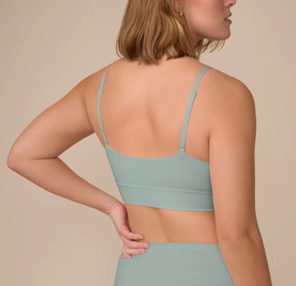 Cloud Cotton Triangle Bralette - Seaglass - Image 2
