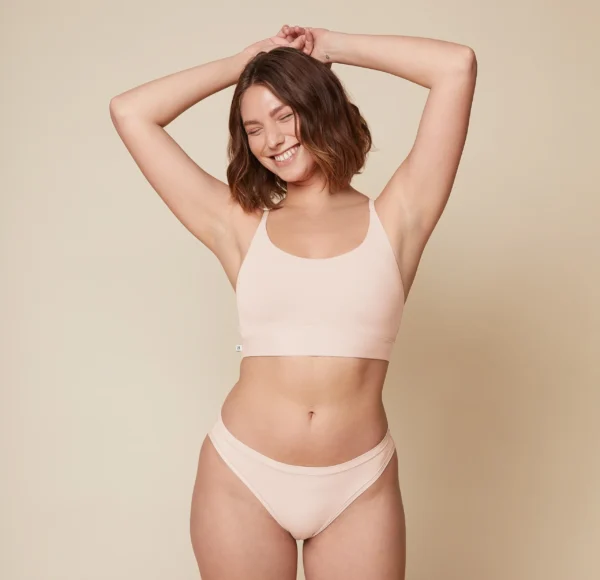 Bliss Racerback Bralette - Rose - Image 2