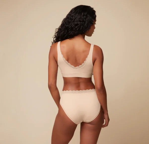 Bliss Lace Bralette - Beige - Image 3