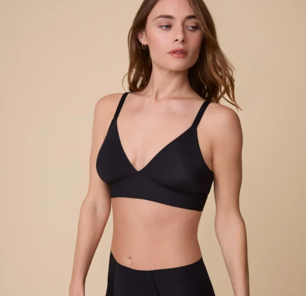 Bliss Triangle Bralette - Black - Image 3