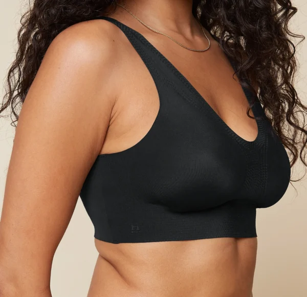 Bliss Sleek Lined Bralette - Black - Image 5