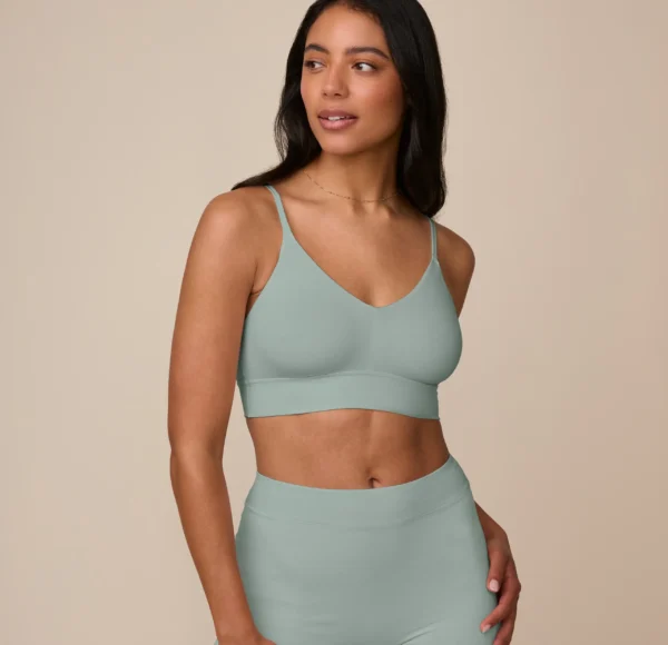 Cloud Cotton Triangle Bralette - Seaglass - Image 3
