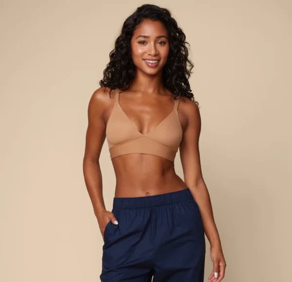 Bliss Triangle Bralette - Tan - Image 6