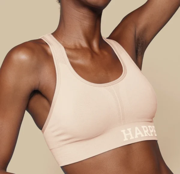 Move Racerback Sports Bra - Beige - Image 5