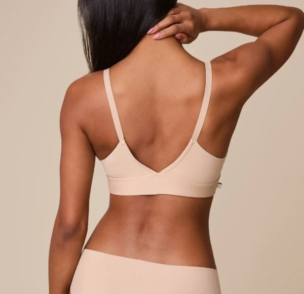 Bliss Triangle Bralette - Beige - Image 2