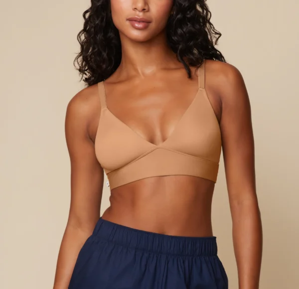 Bliss Triangle Bralette - Tan