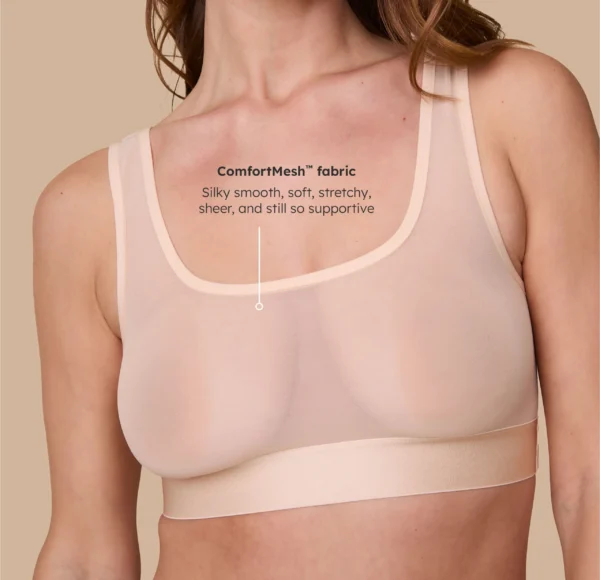 ComfortMesh™ Scoop Bralette - Pearl - Image 6