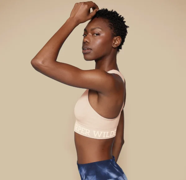 Move Racerback Sports Bra - Beige - Image 3