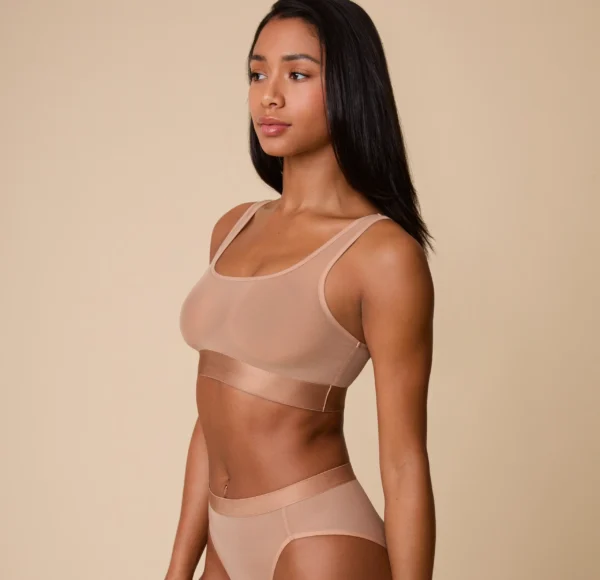 ComfortMesh™ Scoop Bralette - Taupe - Image 5