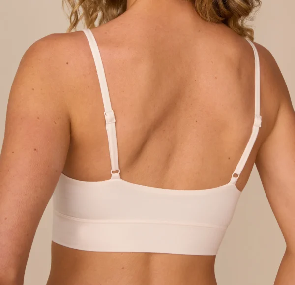 Cloud Cotton Thin Strap Bralette - Quartz - Image 8