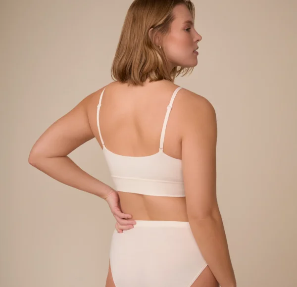 Cloud Cotton Triangle Bralette - Quartz - Image 4