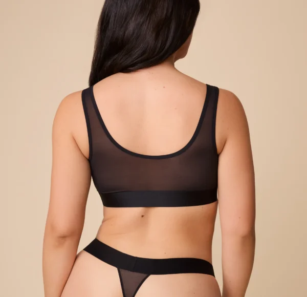 ComfortMesh™ Scoop Bralette - Black - Image 2