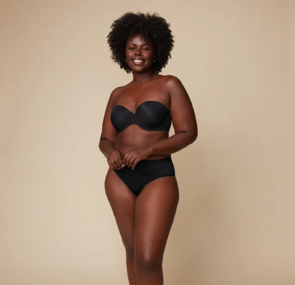 Base Strapless Bra - Black - Image 6