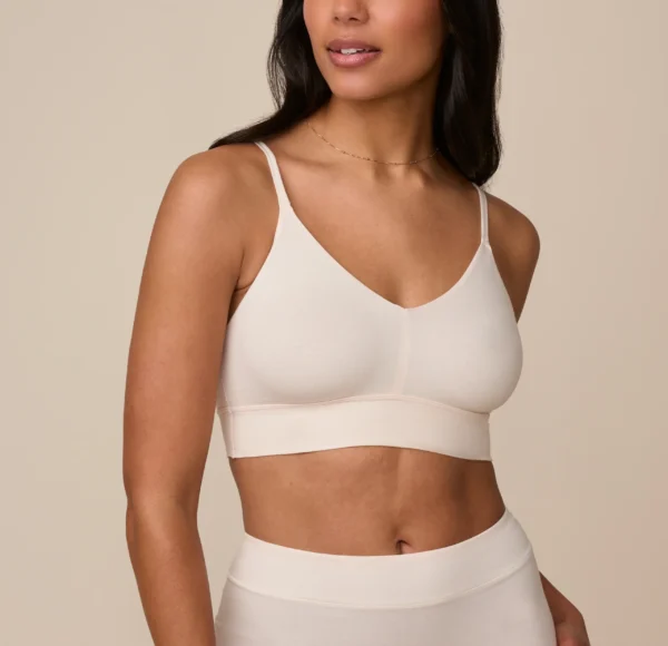 Cloud Cotton Triangle Bralette - Quartz