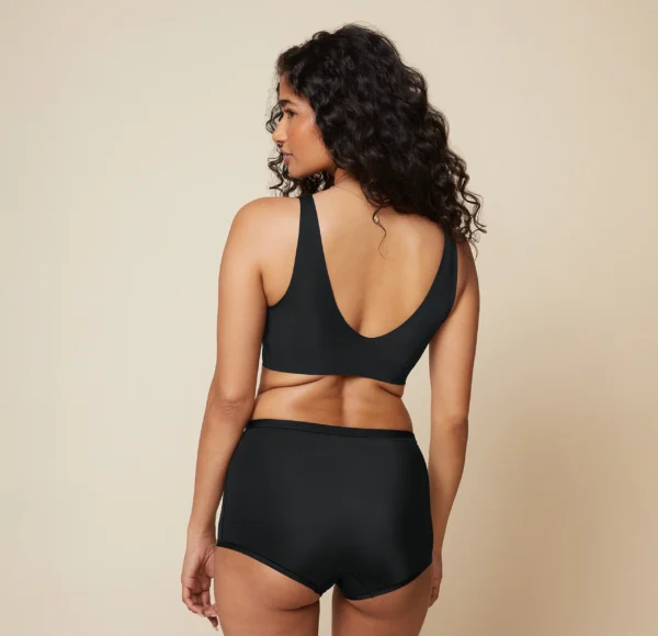 Bliss Sleek Lined Bralette - Black - Image 2