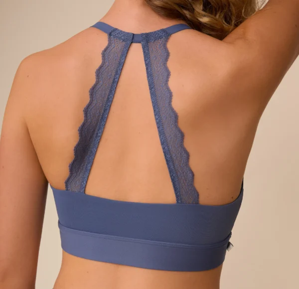Bliss Lace Halterneck Bralette - Twilight - Image 6