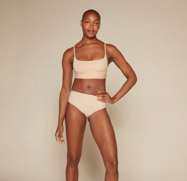 Bliss Scoop Bralette - Beige - Image 4