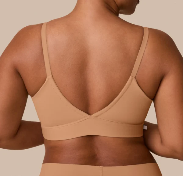 Bliss Triangle Bralette - Tan - Image 4