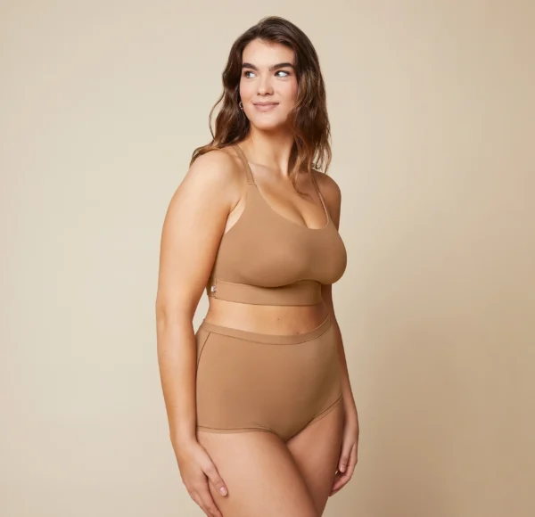 Bliss Racerback Bralette - Tan - Image 3