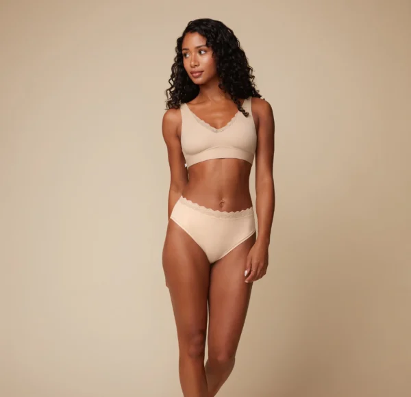 Bliss Lace Bralette - Beige - Image 5