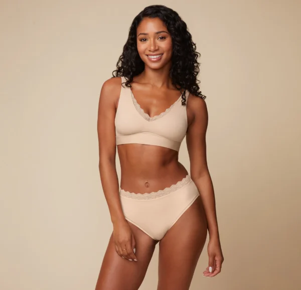 Bliss Lace Bralette - Beige - Image 2