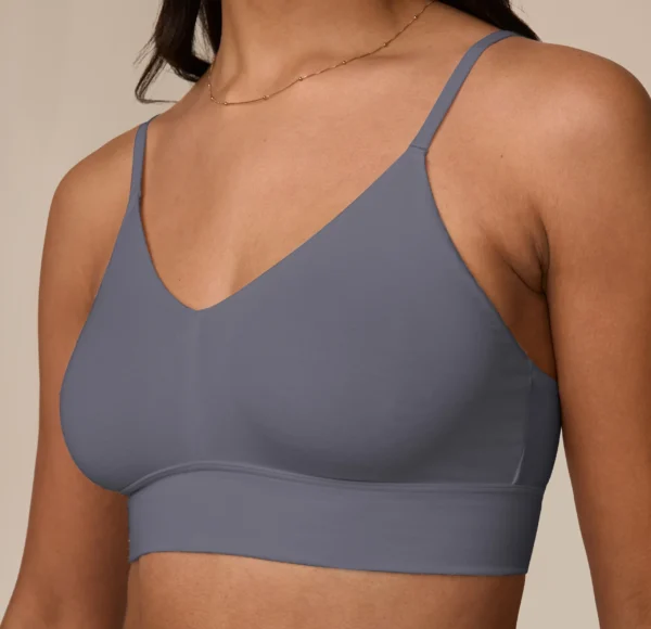 Cloud Cotton Triangle Bralette - Slate - Image 7