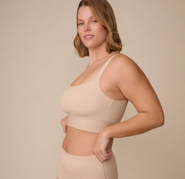 Bliss Square Neck Bralette - Beige - Image 5